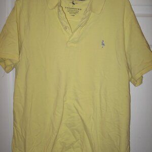 Taylor Byrd Collection Shirt Men's Size Large Pale Yellow